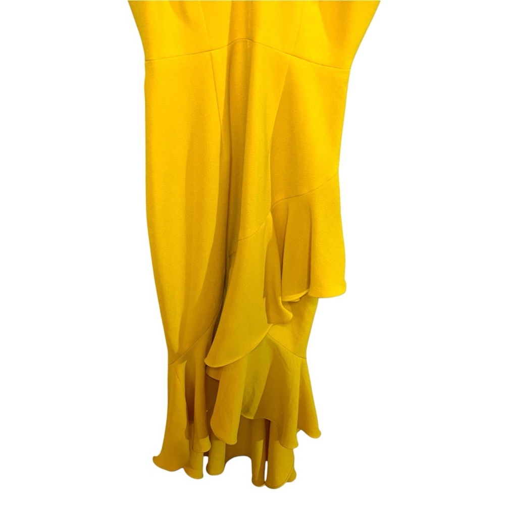 Dress the population XXS Wendy dress canary midi ruffle high low hem event dress - Picture 7 of 17